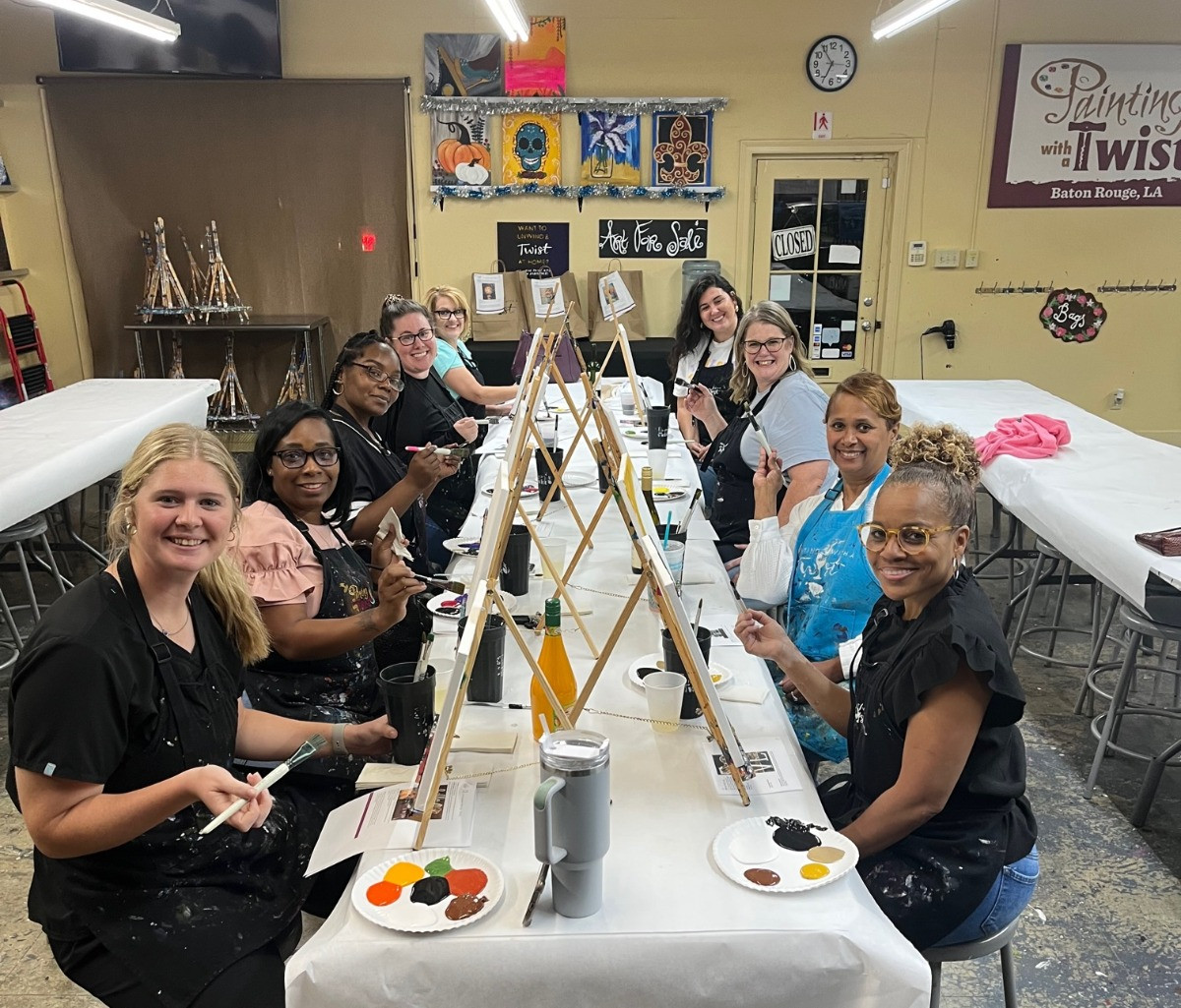 GCOP Baton Rouge and a Day at “Painting with a Twist” Gulf Coast